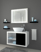 Огледало за баня с PVC рамка L105