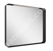 Стилно Strip Black огледало за баня 90x70см