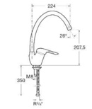 Смесител за мивка за кухня Monojet (1)