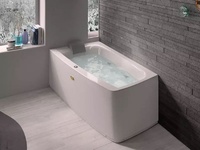 Хидромасажна вана в бял цвят Essentials Folia 150x90
