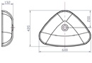 Модерна мивка за монтаж върху плот - ICB 686 (1)